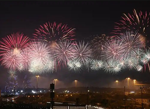 天全县焰火晚会